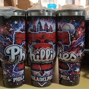 Philadelphia Phillies Insulated Travel Tumbler - Red/Blue